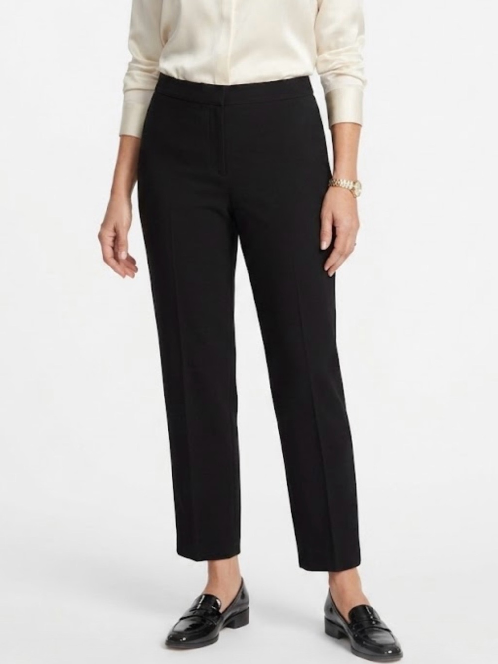 Lafayette 148 Bleeker Pants. Size 14 Black. Ankle Length NWT Upscale Elevated